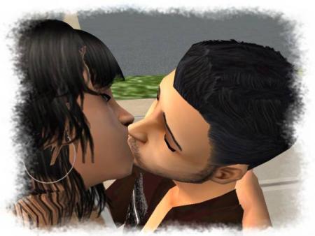 sims embrassant un autre sims
