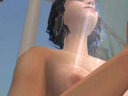 sims prenant sa douche(sein qui dépasse)