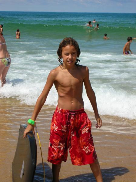 moi à la plage à vieux-boucaux